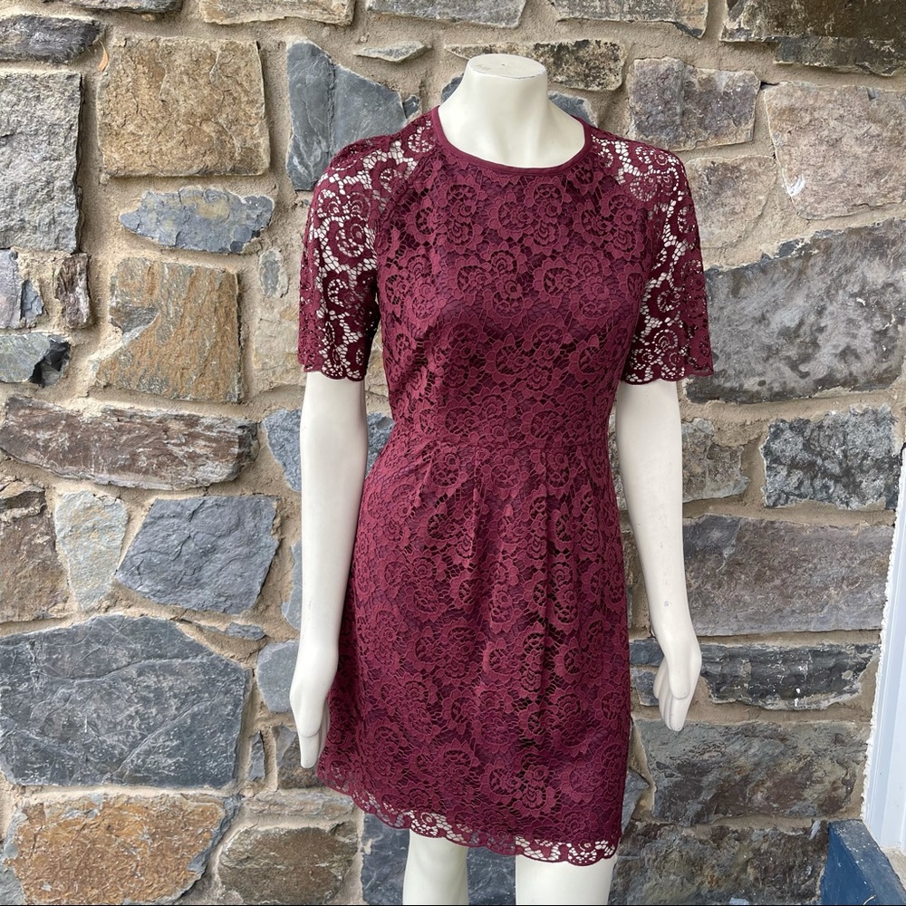 Madewell Women Burgundy Cocktail Dress size 8